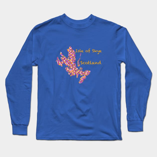 The flowery Isle of Skye, Inner Hebrides, Scotland Long Sleeve T-Shirt by Alex Bleakley